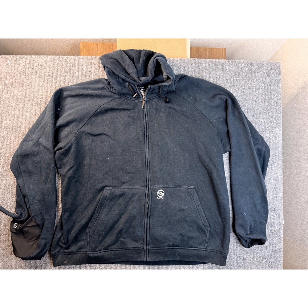 Loki Gear Mens 3XL Black Full Zip Hoodie Tactical Face Mask Mitts Jacket Vietnam